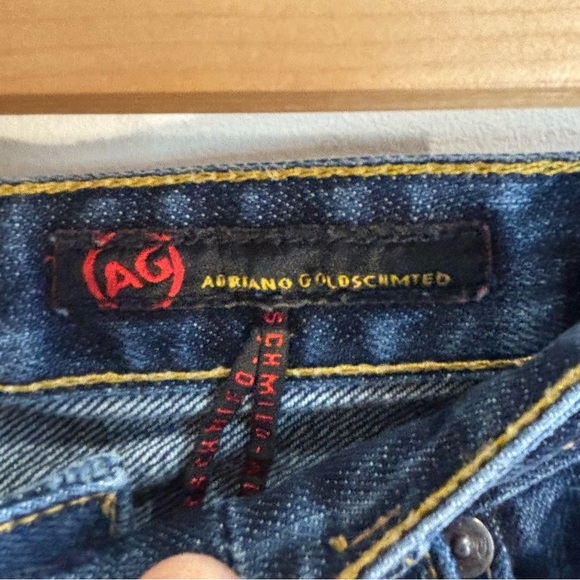 ADRIANO GOLDSCHMIED Sz 32R The Angel Jeans Mid-Wash Mid-Rise Bootcut Denim - Picture 7 of 11